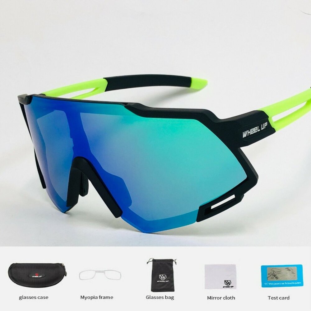 Sports Men‎ Sunglasses Green Mirror Lens Fashion Style Reflective Lentes Gafas